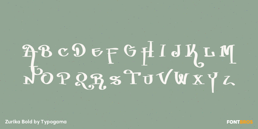 Zurika Bold Font Poster #2