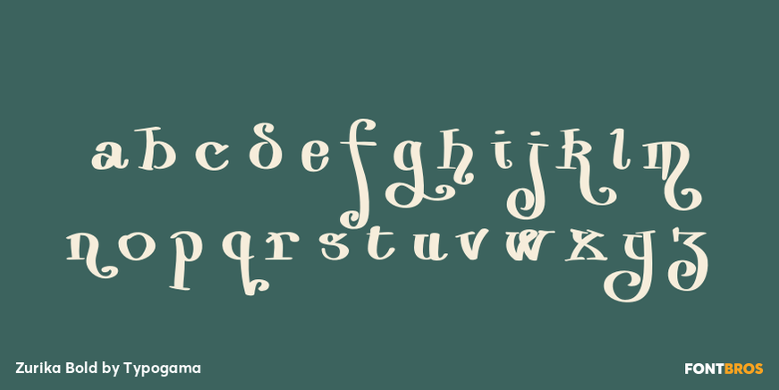 Zurika Bold Font Poster #3