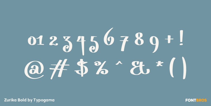 Zurika Bold Font Poster #4