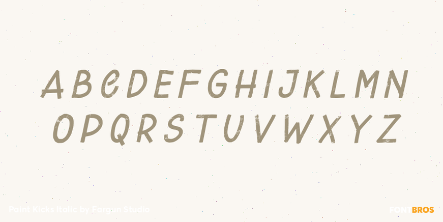 Paint Kicks Italic Font Poster #2