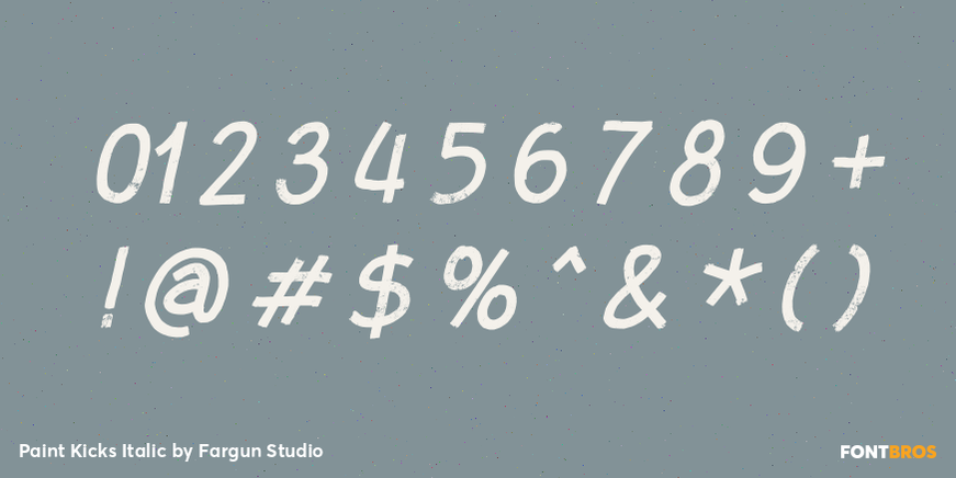 Paint Kicks Italic Font Poster #4
