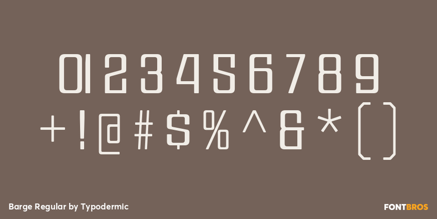 Barge Regular Font Poster #4
