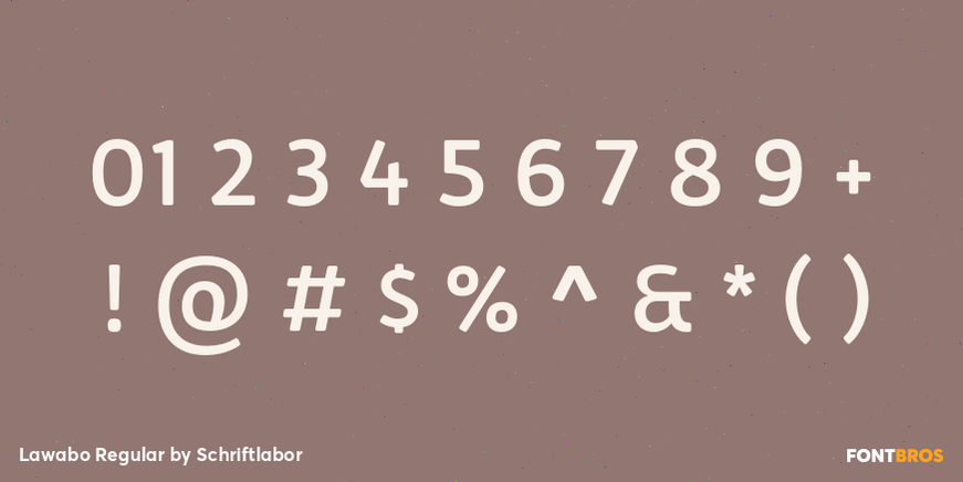 Lawabo Regular Font Poster #4