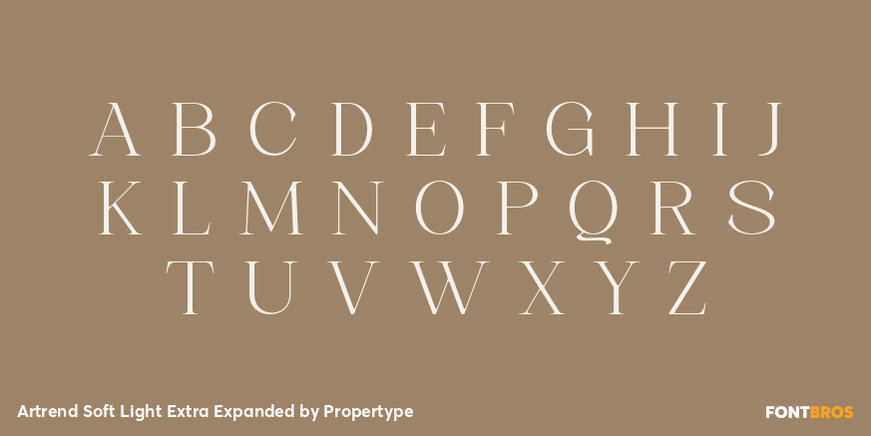 Artrend Soft Light Extra Expanded Font Poster #2