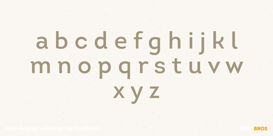 Intro Regular + Bold Set Font Poster #3