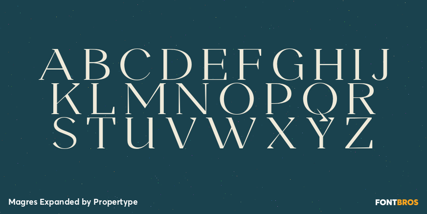 Magres Expanded Font Poster #2