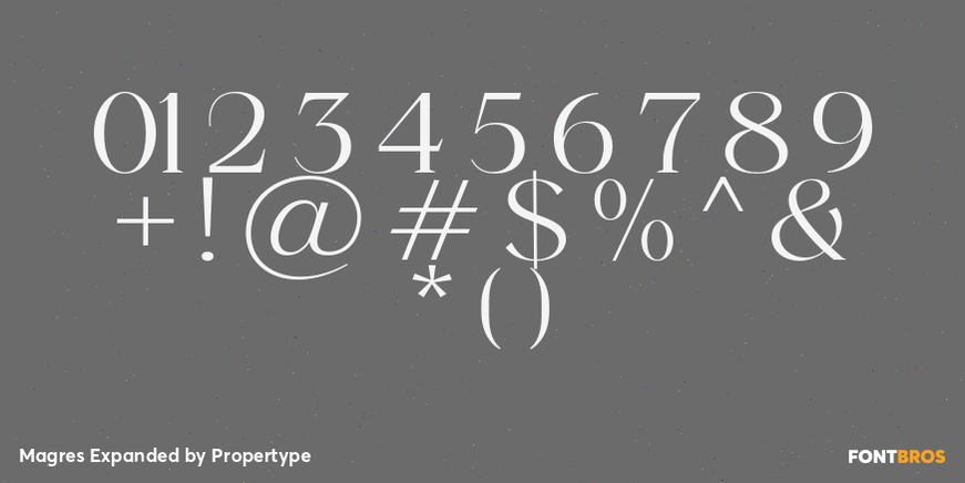 Magres Expanded Font Poster #4