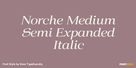 Norche Medium Semi Expanded Italic Thumbnail #1