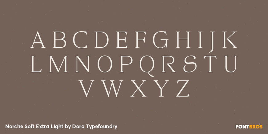 Norche Soft Extra Light Font Poster #2