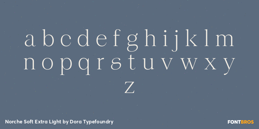 Norche Soft Extra Light Font Poster #3