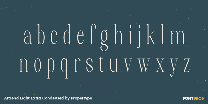 Artrend Light Extra Condensed Font Poster #3