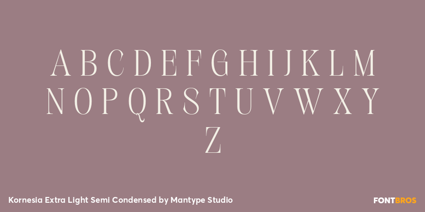 Kornesia Extra Light Semi Condensed Font Poster #2