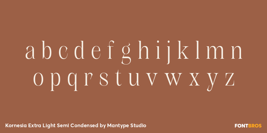 Kornesia Extra Light Semi Condensed Font Poster #3