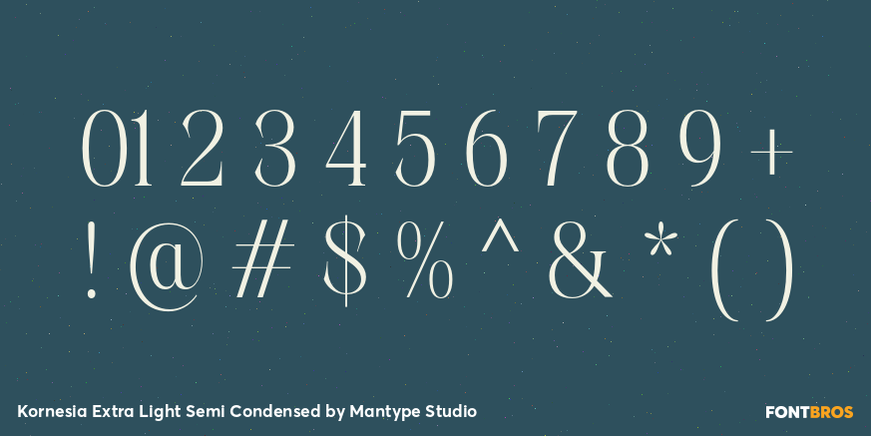 Kornesia Extra Light Semi Condensed Font Poster #4