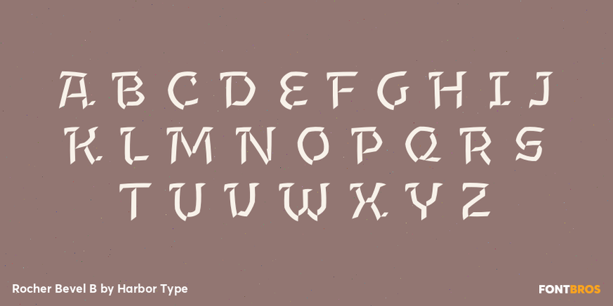 Rocher Bevel B Font Poster #2
