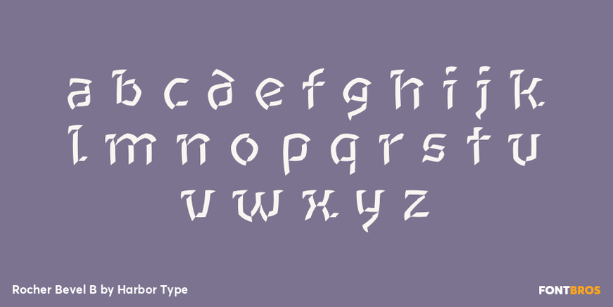 Rocher Bevel B Font Poster #3