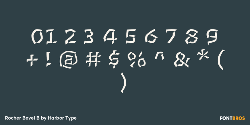 Rocher Bevel B Font Poster #4