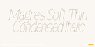 Magres Soft Thin Condensed Italic Thumbnail #1