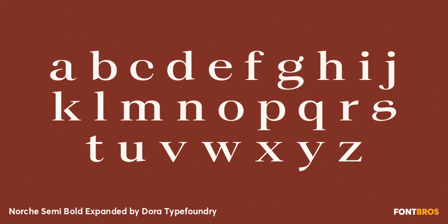 Norche Semi Bold Expanded Font Poster #3