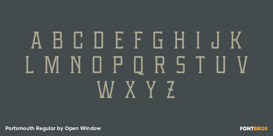 Portsmouth Regular Font Poster #2