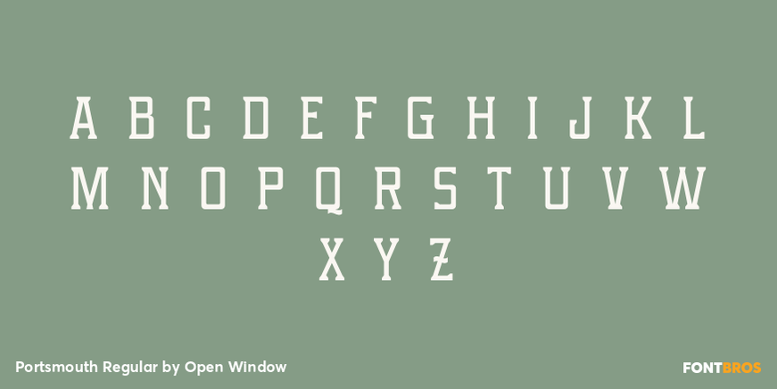 Portsmouth Regular Font Poster #3