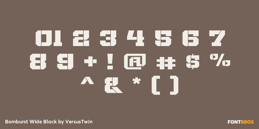 Bomburst Wide Black Font Poster #4