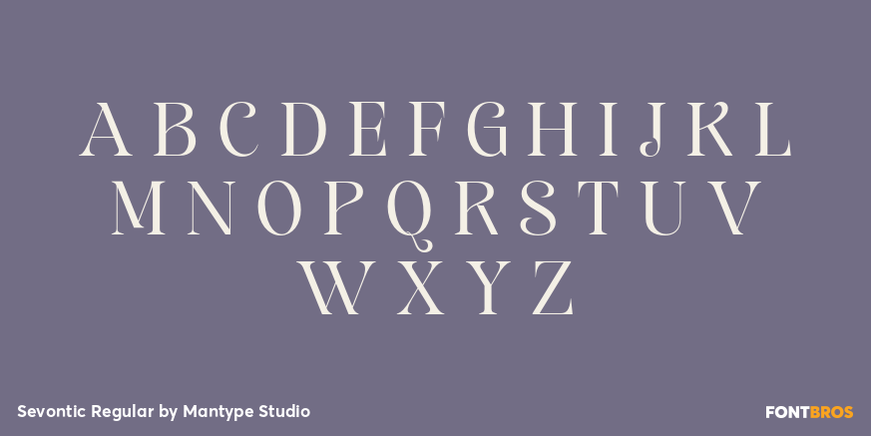 Sevontic Regular Font Poster #2