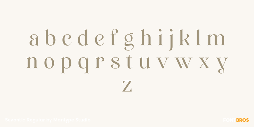 Sevontic Regular Font Poster #3