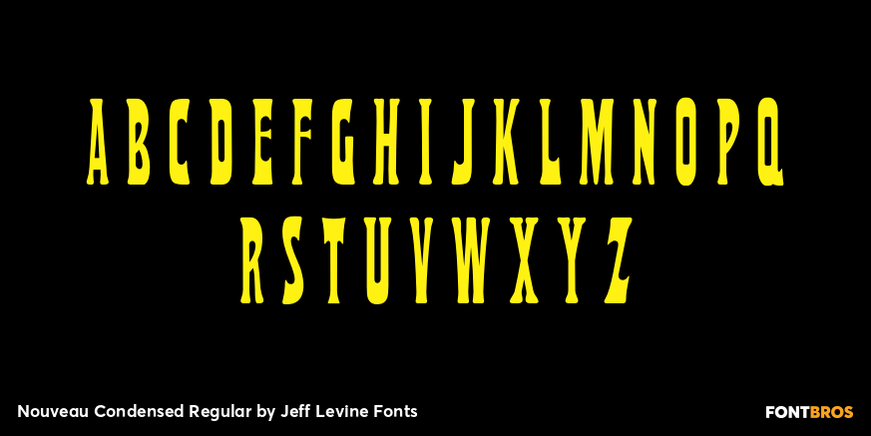 Nouveau Condensed Regular Font Poster #2