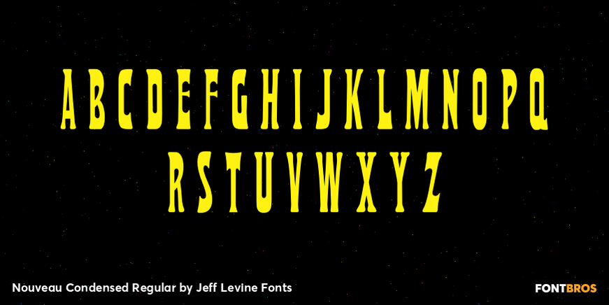Nouveau Condensed Regular Font Poster #3