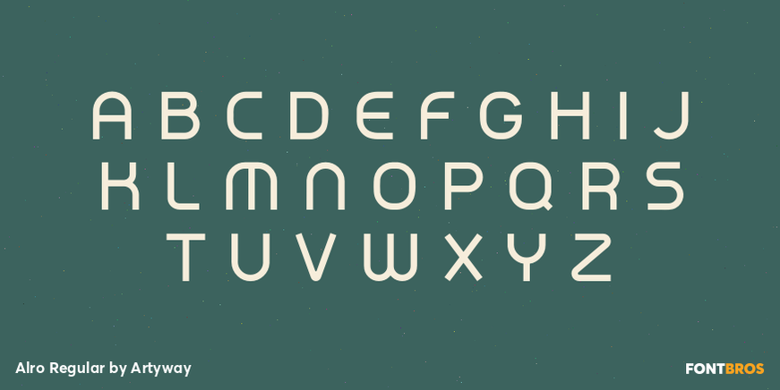 Alro Regular Font Poster #2