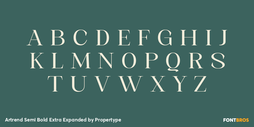 Artrend Semi Bold Extra Expanded Font Poster #2