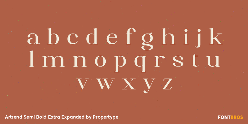 Artrend Semi Bold Extra Expanded Font Poster #3