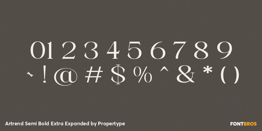 Artrend Semi Bold Extra Expanded Font Poster #4