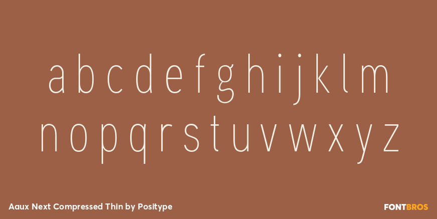 Aaux Next Compressed Thin Font Poster #3