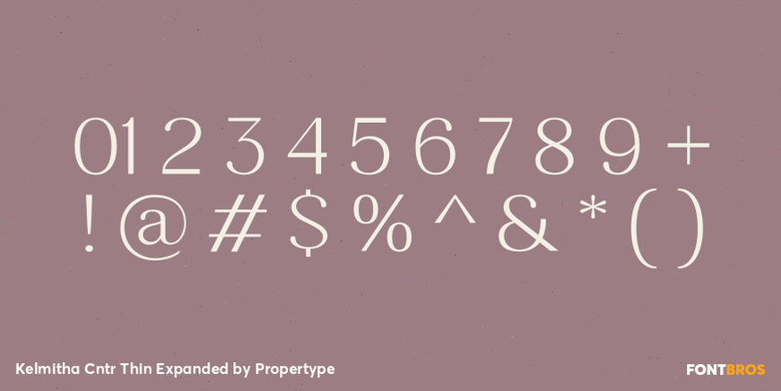 Kelmitha Contrast Thin Expanded Font Poster #4