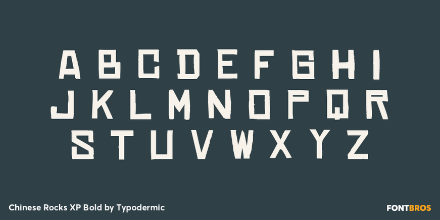 Chinese Rocks XP Bold Font Poster #2