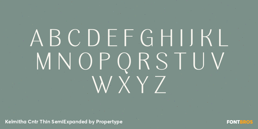 Kelmitha Contrast Thin Semi Expanded Font Poster #2