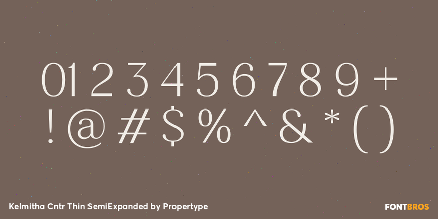 Kelmitha Contrast Thin Semi Expanded Font Poster #4