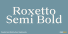 Roxetto Semi Bold Thumbnail #1