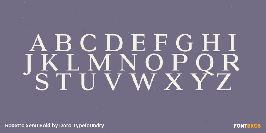 Roxetto Semi Bold Font Poster #2