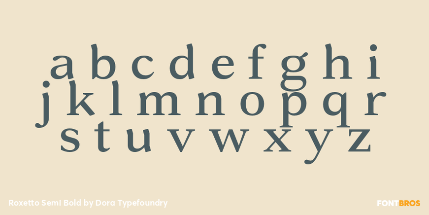 Roxetto Semi Bold Font Poster #3