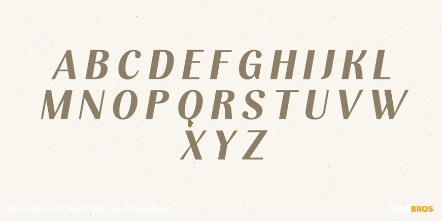 Kelmitha Contrast Bold Italic Font Poster #2
