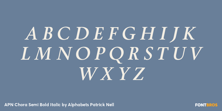 APN Chora Semi Bold Italic Font Poster #2