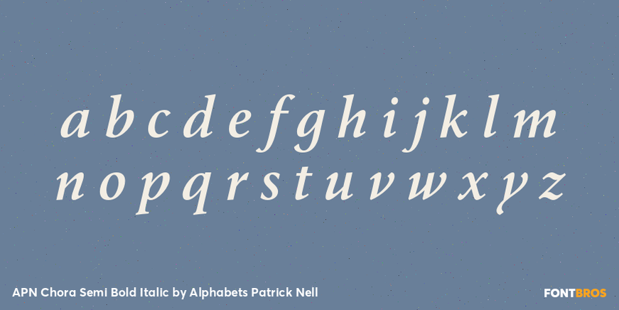 APN Chora Semi Bold Italic Font Poster #3