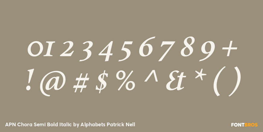 APN Chora Semi Bold Italic Font Poster #4