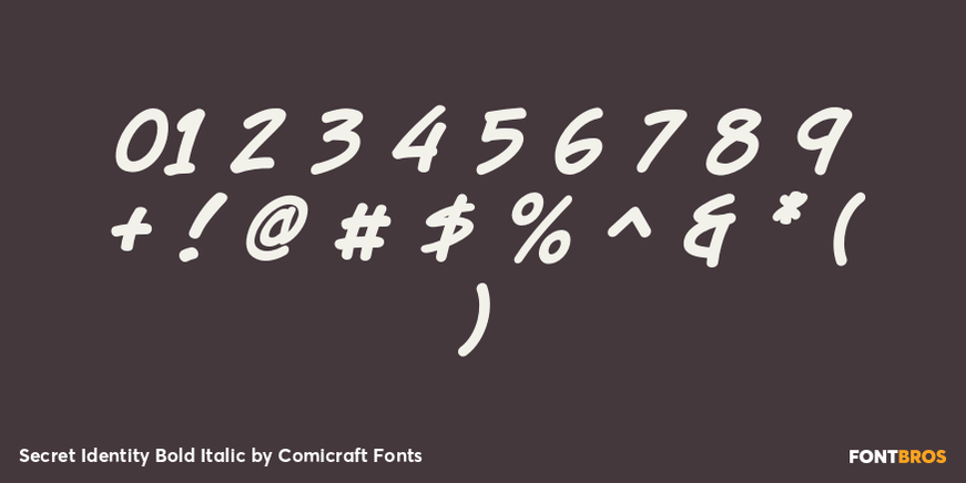 Secret Identity Bold Italic Font Poster #4