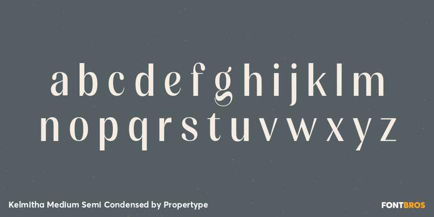 Kelmitha Medium Semi Condensed Font Poster #3