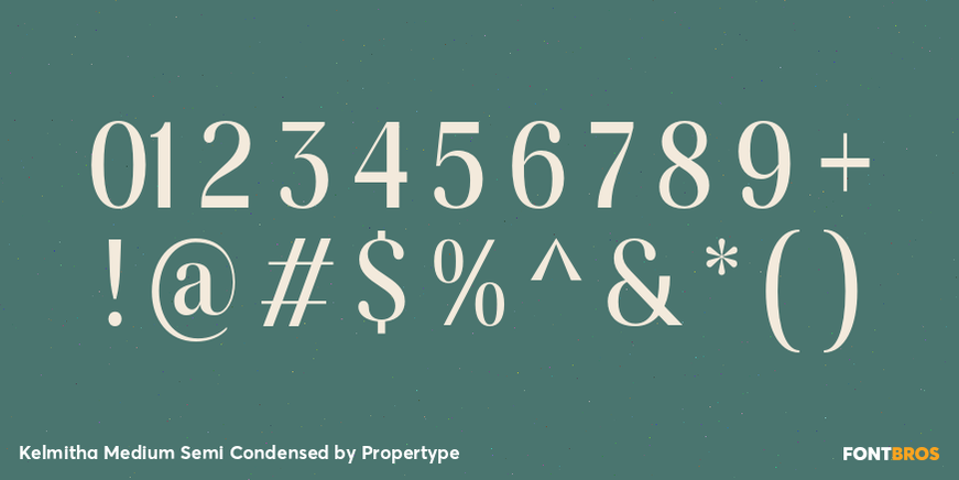 Kelmitha Medium Semi Condensed Font Poster #4