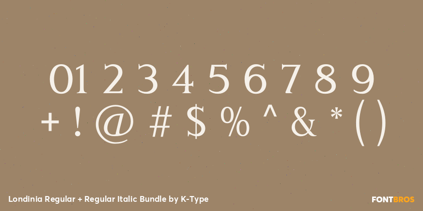 Londinia Regular + Regular Italic Bundle Font Poster #4